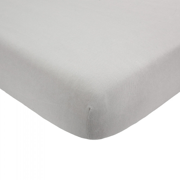 Drap housse gris 70 x 140 cm Trois kilos sept