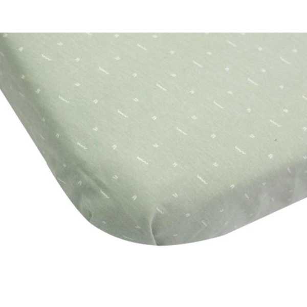 Lot de 2 draps housse berceau grafic olive 50 x 83 cm Trois kilos sept