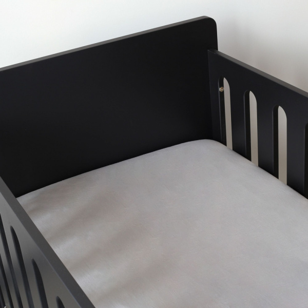 Drap housse gris 40 x 80 cm Trois kilos sept