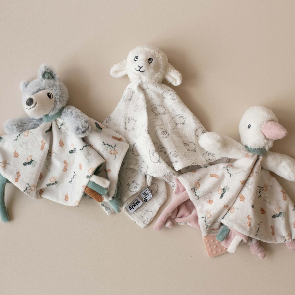 Doudou plat loup Trois kilos sept