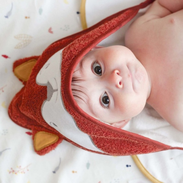 Cape de bain bébé cache cache en forêt Trois kilos sept