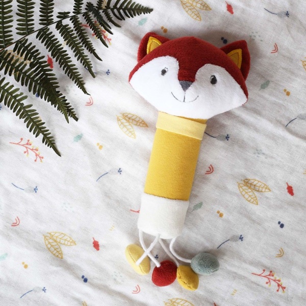 Hochet renard - cache cache en forêt Trois kilos sept