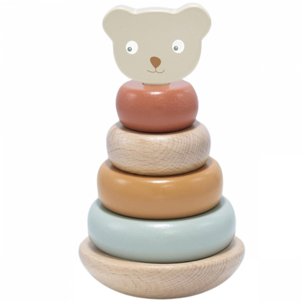 Pyramide empilable en bois fsc Trois kilos sept