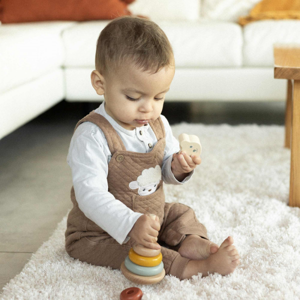 Pyramide empilable en bois fsc Trois kilos sept