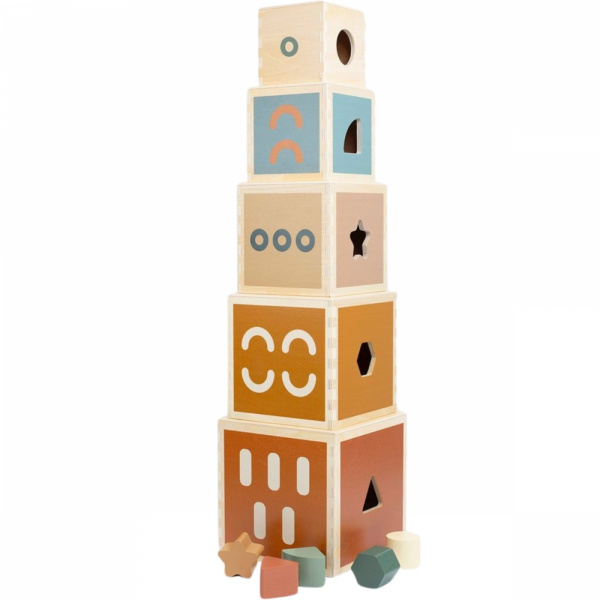 Cubes empilables en bois fsc Trois kilos sept