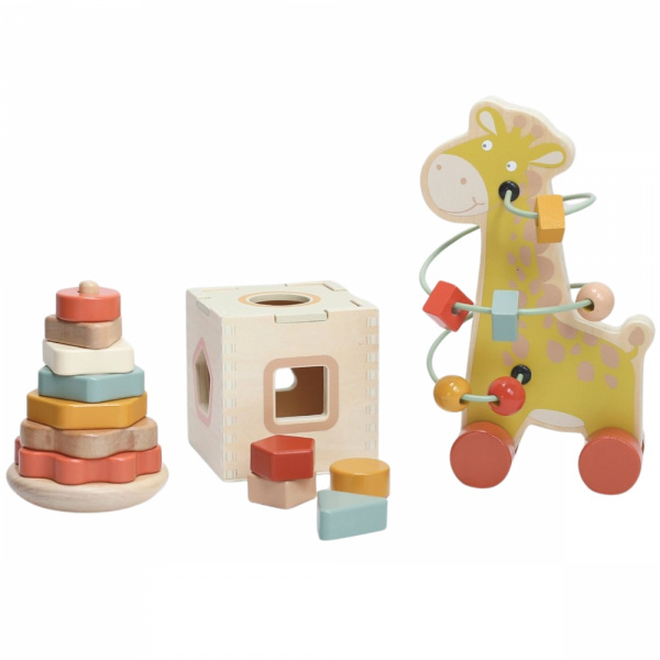 Coffret de jeux d'activités en bois Trois kilos sept