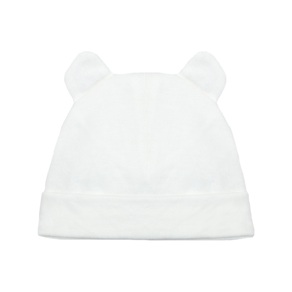 Bonnet bébé blanc oreille Trois kilos sept