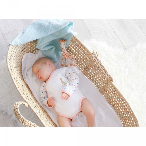Body croisé 0 mois sophie la girafe - multicolore rose Trois kilos sept