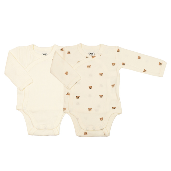 Lot de 2 body moka naissance Trois kilos sept