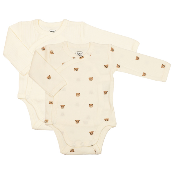 Lot de 2 body moka 1 mois Trois kilos sept