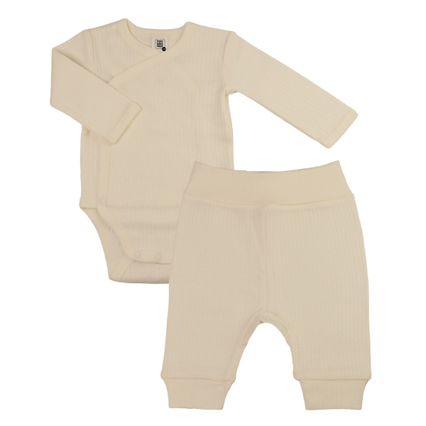 Ensemble body et pantalon 3 mois sable Trois kilos sept