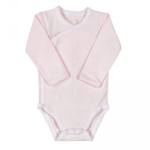 Body croisé 1 mois sophie la girafe rose Trois kilos sept