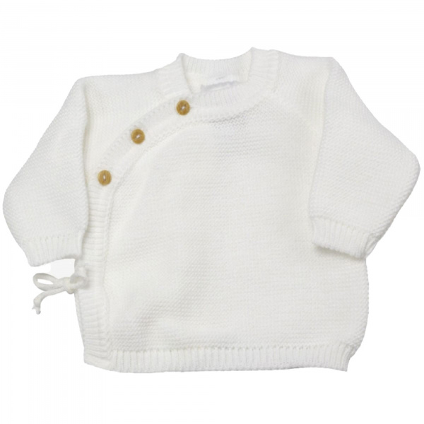 Brassière bébé naissance point mousse 0/1 mois - sauge Trois kilos sept