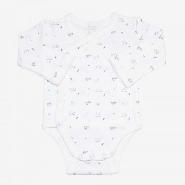 Ensemble naissance 3 pièces 1 mois - gris chiné Trois kilos sept