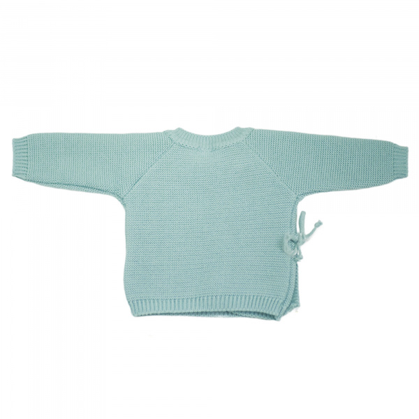 Brassière bébé naissance point mousse 0/1 mois - sauge Trois kilos sept