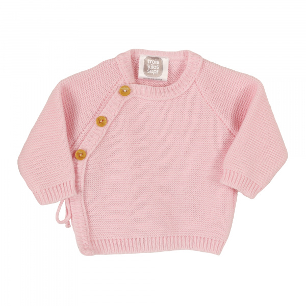 Brassière bébé naissance point mousse 0/1 mois - sauge Trois kilos sept