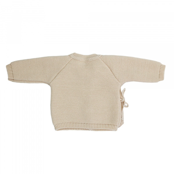 Brassière bébé naissance point mousse 0/1 mois - sable Trois kilos sept