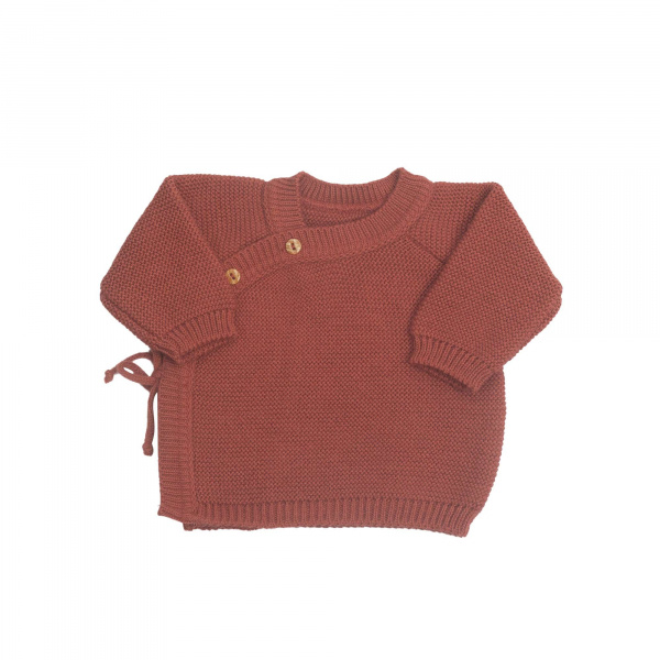 Brassière bébé naissance point mousse 0/1 mois - sauge Trois kilos sept