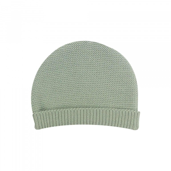 Ensemble naissance bébé brassière, bonnet et chaussons - vert olive Trois kilos sept