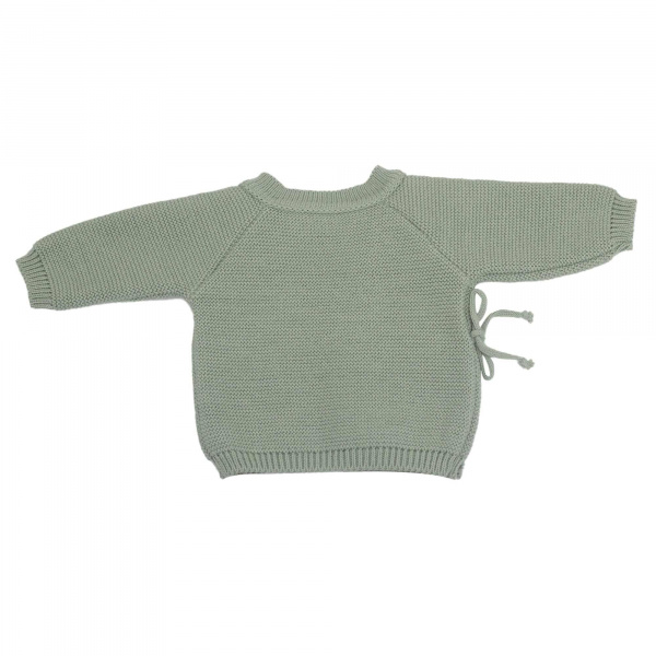 Brassière bébé naissance point mousse 0/1 mois - sauge Trois kilos sept