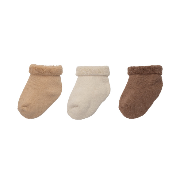 Lot de 3 paires de chaussettes bébé 0/6 mois brun Trois kilos sept