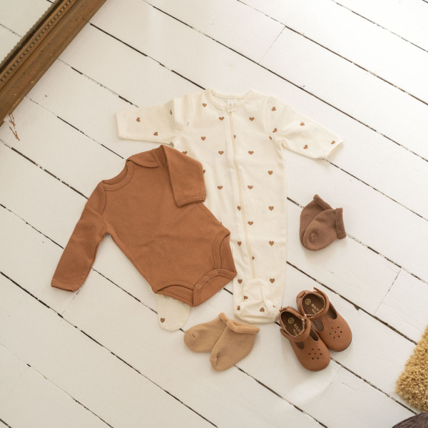 Lot de 3 paires de chaussettes bébé 0/6 mois brun Trois kilos sept
