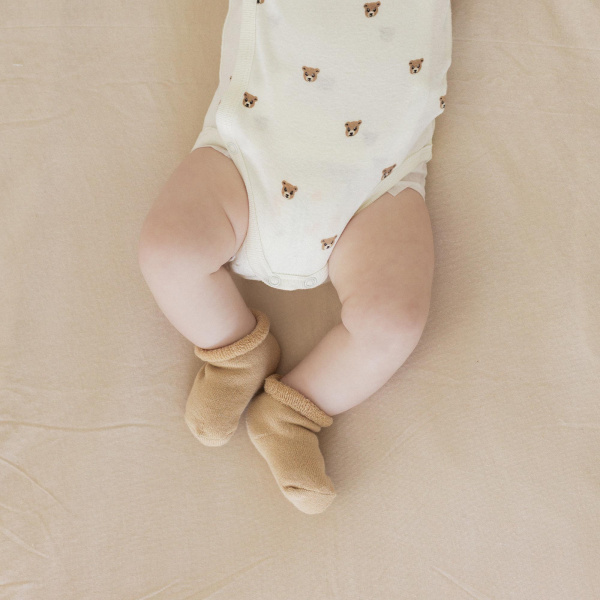 Lot de 3 paires de chaussettes bébé 0/6 mois brun Trois kilos sept