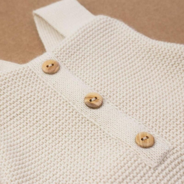 Salopette maille sable 1-3 mois Trois kilos sept