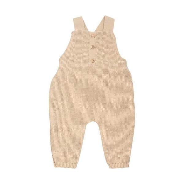 Salopette maille caramel 1-3 mois Trois kilos sept
