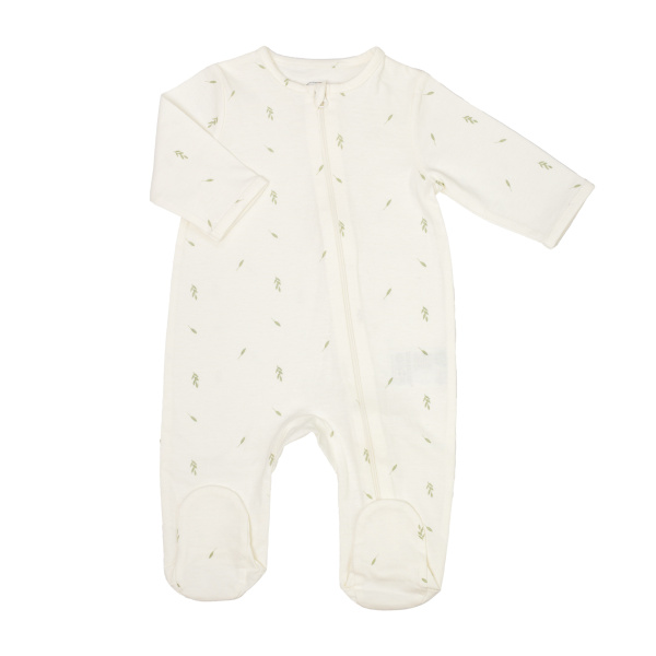 Pyjama dors-bien coton feuilles 3 mois Trois kilos sept