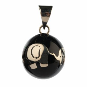 Bola de grossesse noir éléphants Bola