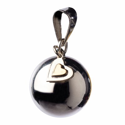 Bola de grossesse argent petit coeur