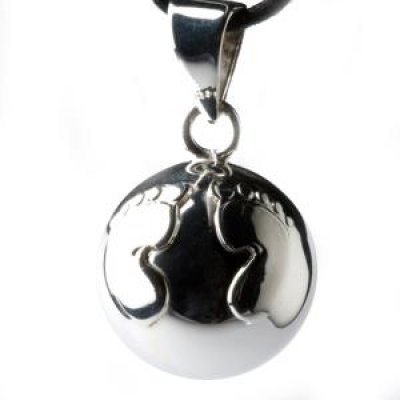 Bola de grossesse argent petits pieds