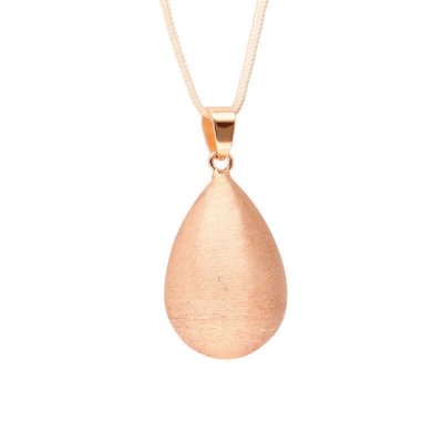 Bola de grossesse goutte effet brossé plaqué or rose