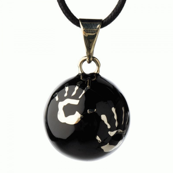 Bola de grossesse noir petites mains Bola