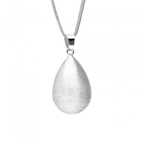 Bola de grossesse goutte effet brossé plaqué argent Bola