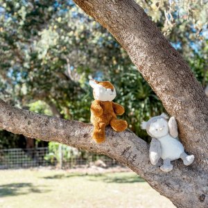 Peluche ultra douce renard 40 cm -cuivré Ob designs