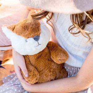 Peluche ultra douce renard 40 cm -cuivré Ob designs