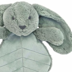 Doudou plat lapin 30 cm - sauge Ob designs