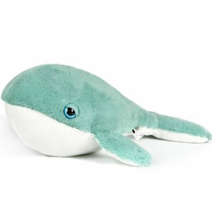 Peluche ultra douce balaine 52 cm bleu/blanc Ob designs
