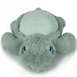 Peluche ultra douce tortue 33 cm - sauge Ob designs