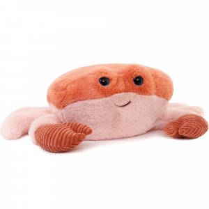 Peluche ultra douce crabe 27 cm - corail Ob designs