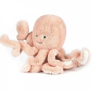 Peluche ultra douce poulpe 38 cm - rose des sables Ob designs