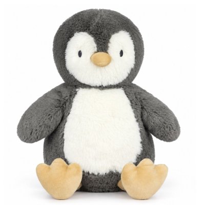 Peluche ultra douce lapin 35 cm - gris/blanc
