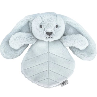 Doudou plat lapin 30 cm - bleu ciel