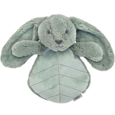Doudou plat lapin 30 cm - sauge