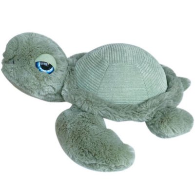 Peluche ultra douce tortue 33 cm - sauge