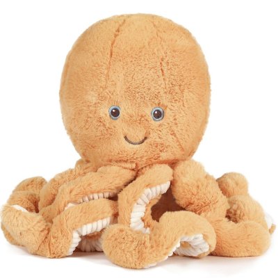 Peluche ultra douce poulpe 25 cm - gold