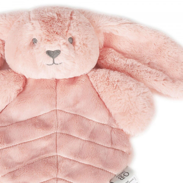 Doudou peluche lapin 30 cm - rose Ob designs