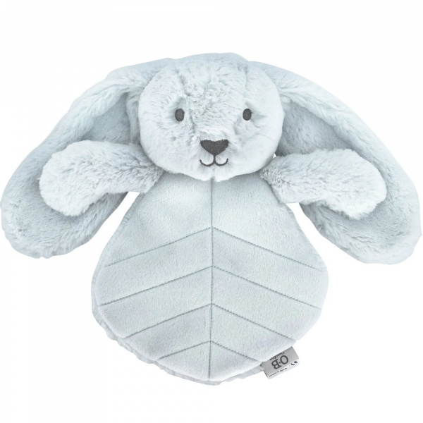 Doudou plat lapin 30 cm - bleu ciel Ob designs